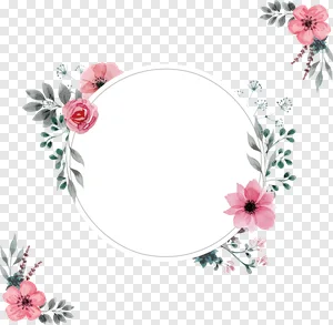 Wedding invitation frame, A pink border of water, pink floral, border, tshirt, flower Arranging png preview