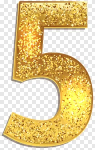 gold-colored 5 illustration, file formats Lossless compression, Number Five Gold Shining, image File Formats, text, number png PNG image