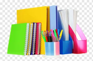 assorted-color notebook, Paper Office Supplies Stationery File Folders, stationary, service, office, business png PNG image
