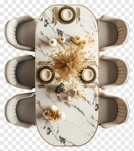 Elegant Fall Table Setting PNG - Luxury Dining Decor preview
