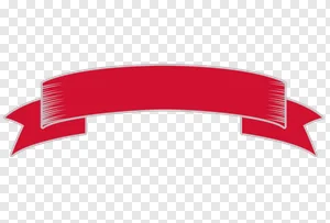 Free Red Ribbon Banner PNG - Vintage Style Decoration PNG image