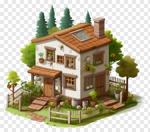 Charming Cottagecore House PNG - Free Download PNG image
