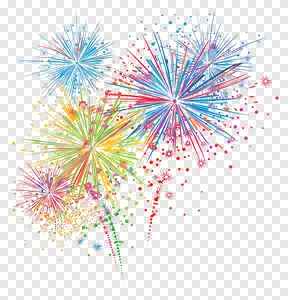 Vibrant Watercolor Fireworks PNG | Free Multicolored Celebration Blast | Abstract Festive Light Show Download PNG image — free transparent PNG download