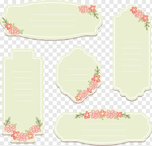 Free Floral Frames PNG - Vintage Style Labels & Tags PNG image