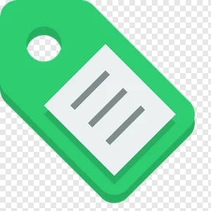 Green Price Tag Icon PNG | Free Product Label, Shopping & Discount Tag for E-commerce PNG image
