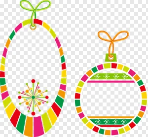 Colorful Gift Tags PNG - Festive Holiday Decorations PNG image