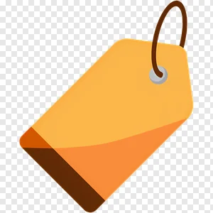 Free Orange Price Tag PNG | Sale, Discount & Product Label Icon Download PNG image