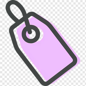 Free Pink Outline Price Tag PNG Icon - Shopping, Sale & Discount Label Graphic Download PNG image
