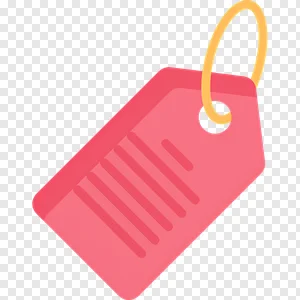 Free Pink Price Tag PNG Icon - Modern Product Label for Sales, Discounts & Retail Graphics Download PNG image