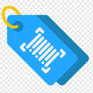 Free Barcode Product Tag Icon PNG - Blue Retail Scan Label for E-commerce & Shopping Downloads PNG image