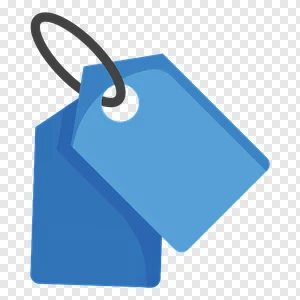 Free Blue Price Tag Icon PNG | High-Quality Shopping Label & Discount Symbol PNG image