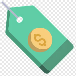 Free Dollar Sign Price Tag PNG Icon - Mint Green Shopping & Discount Symbol PNG image