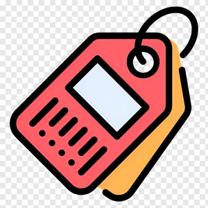 Vibrant Red Price Tag Icon PNG - Free Download for Sales, Discounts, Shopping & E-commerce Labels PNG image