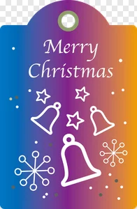 Free Merry Christmas Tag PNG - Colorful Holiday Ornament PNG image