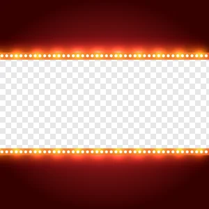 Marquee Lights PNG: Blank Stage Banner for Events & Design PNG image