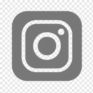 Minimalist Gray Instagram Icon PNG for Social Media Design PNG image