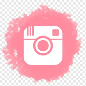 Pink Watercolor Instagram Logo Icon PNG Transparent Image PNG image